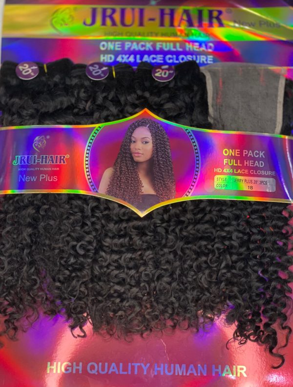 JRUI -Hair Jerry Clousure Black